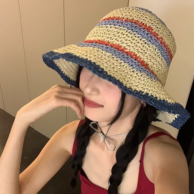 Handwoven Straw Sun Hat for Women