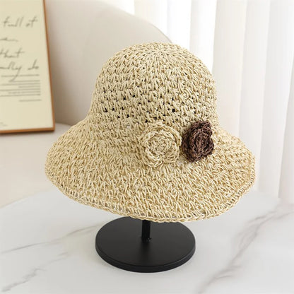 Handwoven Straw Sun Hat for Women