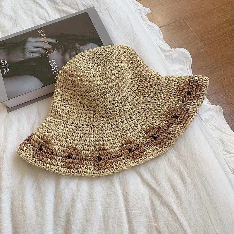 Handwoven Straw Sun Hat for Women