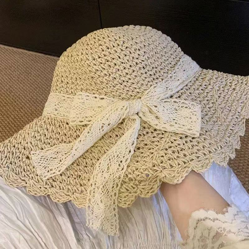 Handwoven Straw Sun Hat for Women