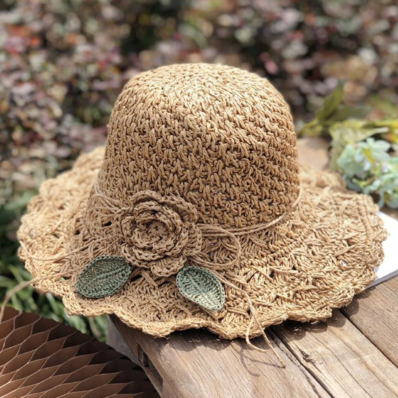 Handwoven Straw Sun Hat for Women
