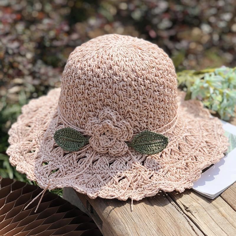 Handwoven Straw Sun Hat for Women