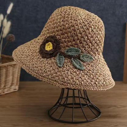 Handwoven Straw Sun Hat for Women