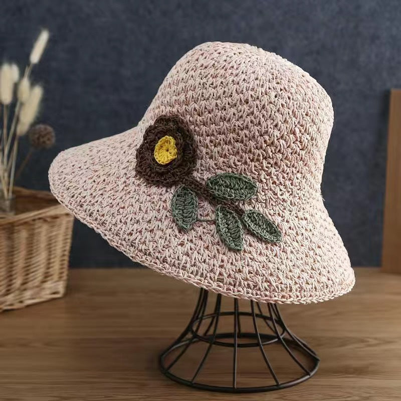 Handwoven Straw Sun Hat for Women