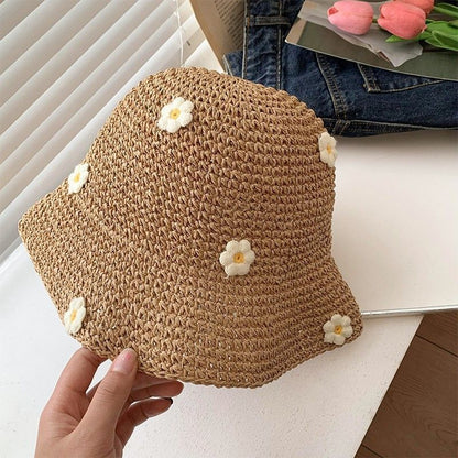 Handwoven Straw Sun Hat for Women