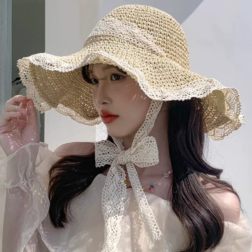 Handwoven Straw Sun Hat for Women