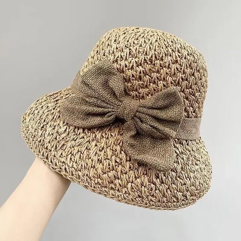Handwoven Straw Sun Hat for Women