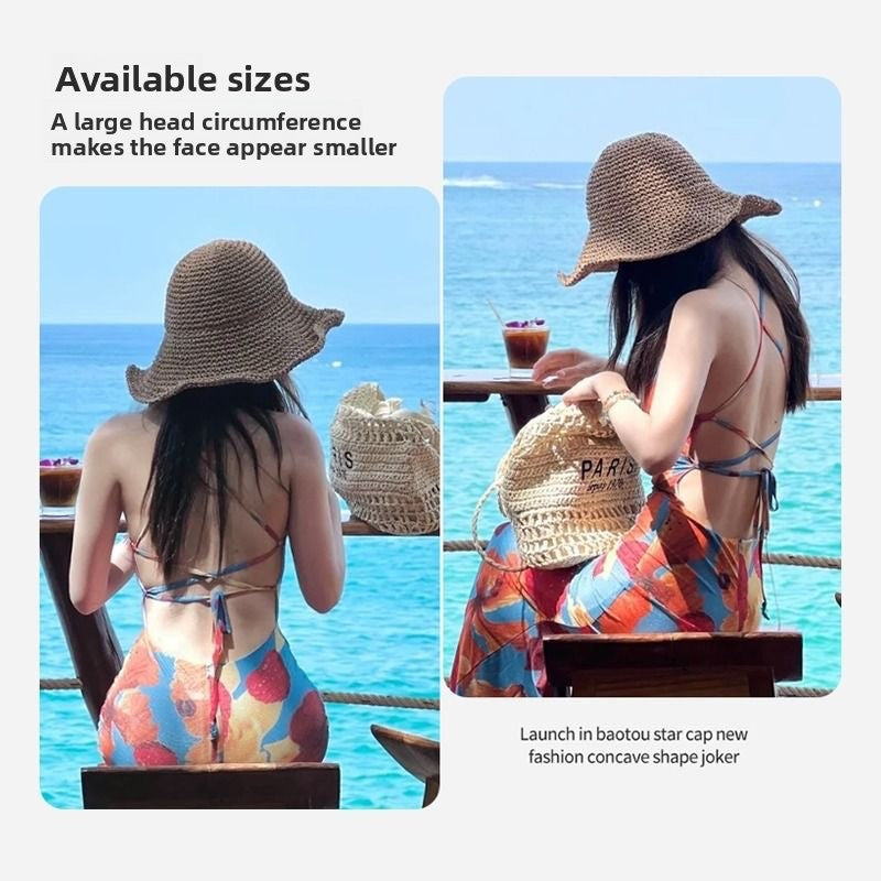 Handwoven Straw Sun Hat for Women