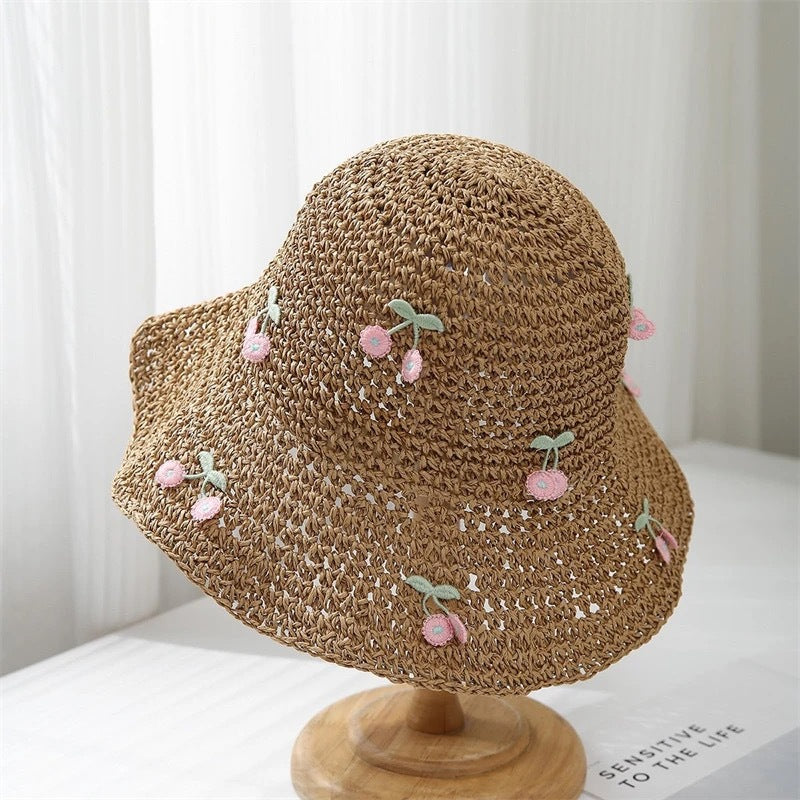 Handwoven Straw Sun Hat for Women