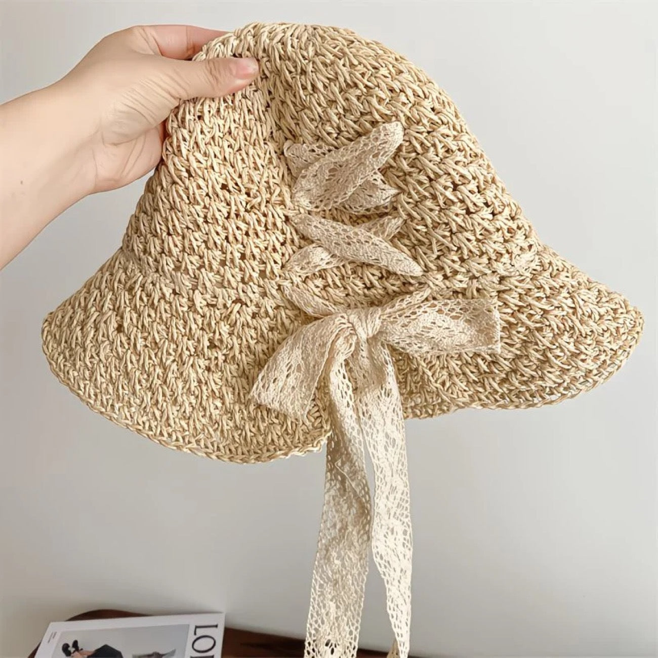 Handwoven Straw Sun Hat for Women
