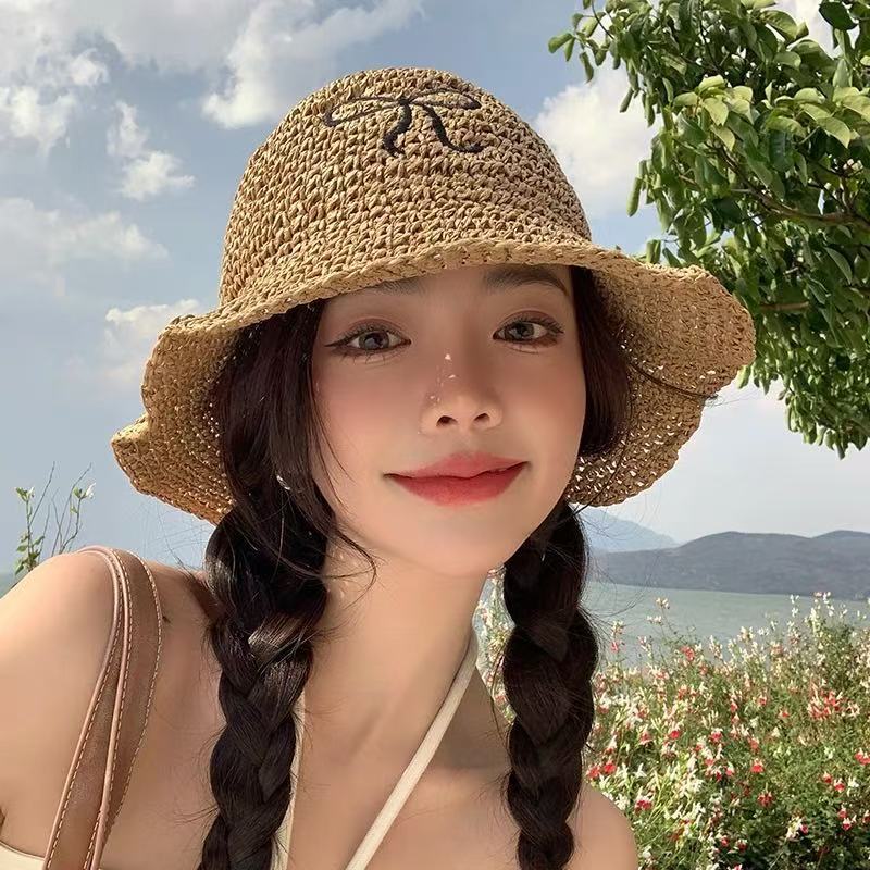 Handwoven Straw Sun Hat for Women