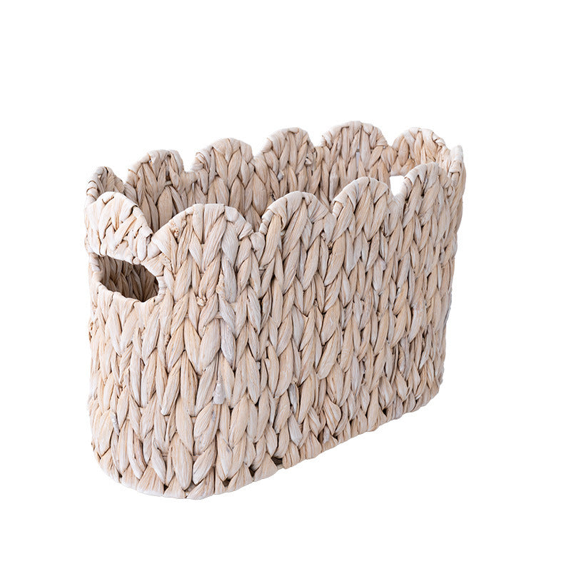 Handwoven Water Hyacinth Storage Basket