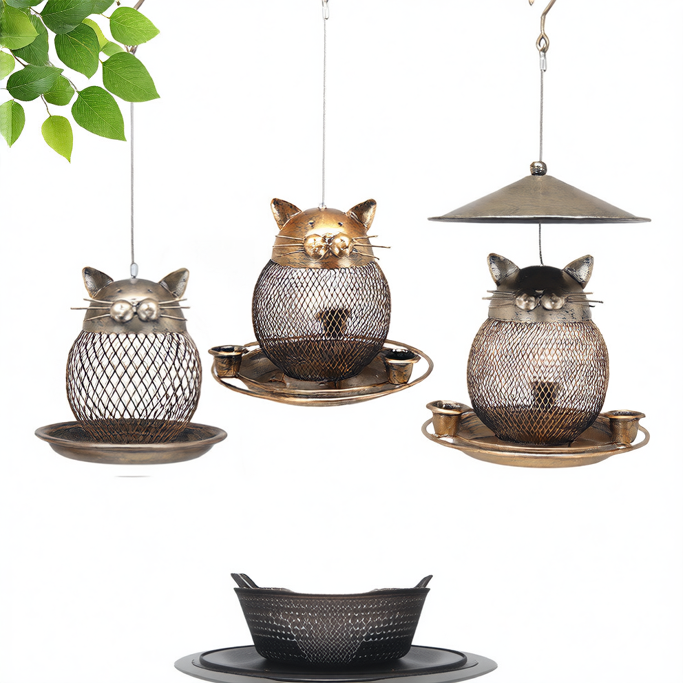 Hanging bird feeder