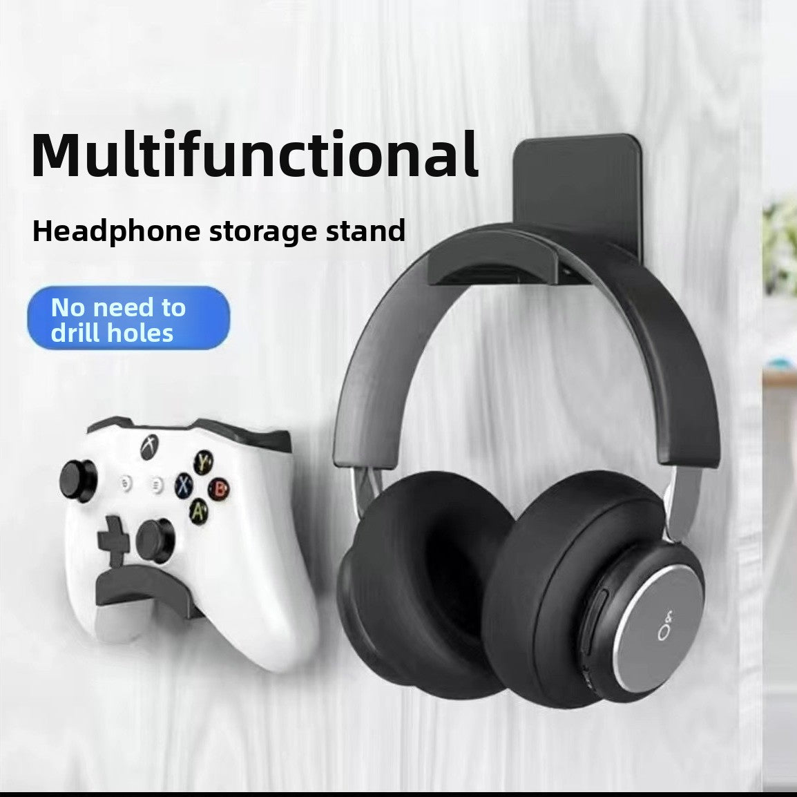 Hanging headphone stand