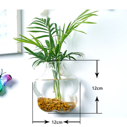 Hanging Hydroponic Glass Vase for Plants Wall Decor