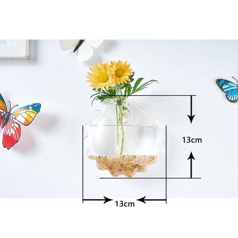 Hanging Hydroponic Glass Vase for Plants Wall Decor
