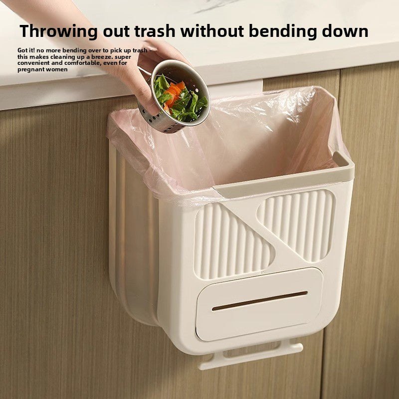Hanging kitchen trash can