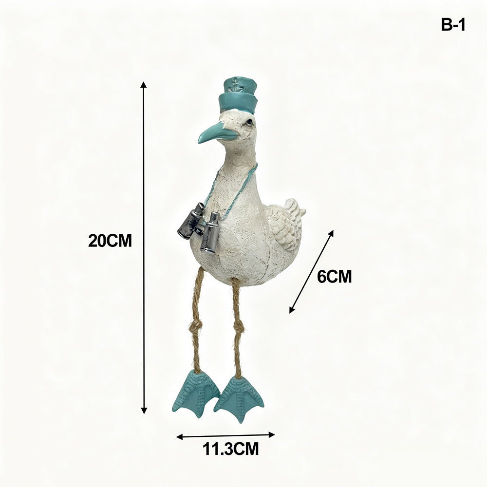 Hanging Seabird Resin Garden Ornaments