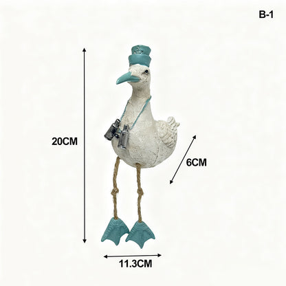 Hanging Seabird Resin Garden Ornaments