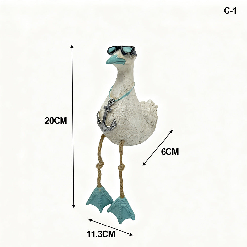 Hanging Seabird Resin Garden Ornaments