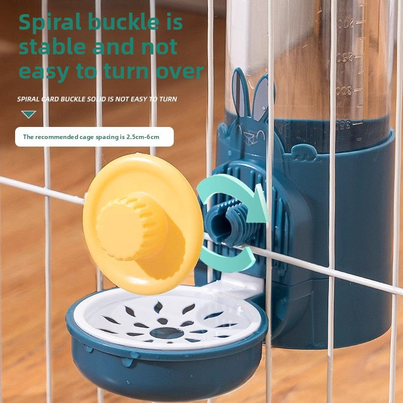 Hanging Small Pet Water Bottle and Feeder Combo