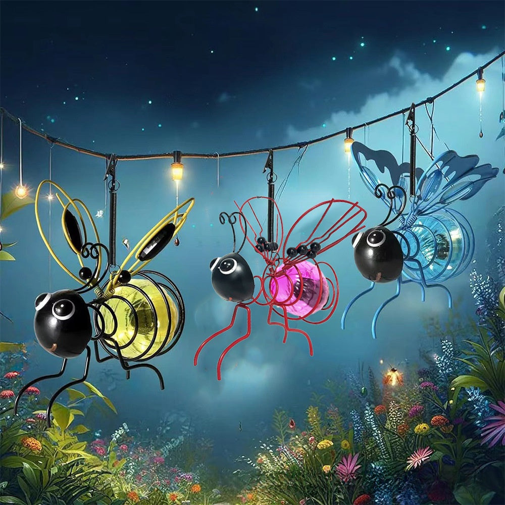 Hanging Solar Insect Decorations