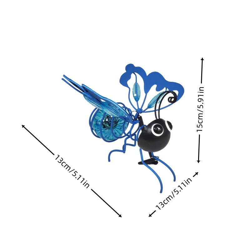 Hanging Solar Luminous Insect Garden Decoration