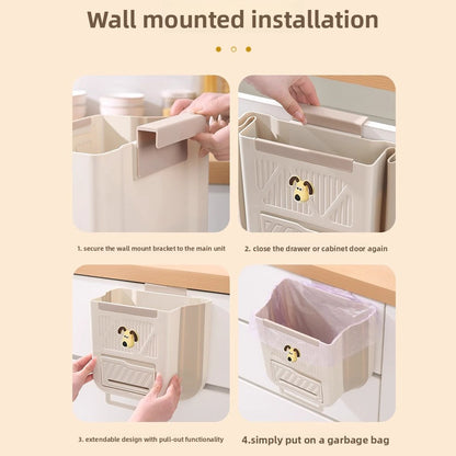 Hanging storage bucket
