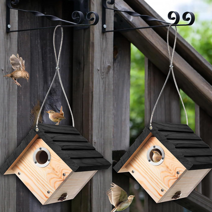 Hanging Wooden Bird Nest