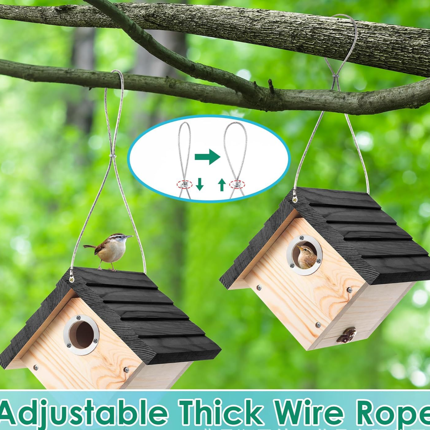 Hanging Wooden Bird Nest