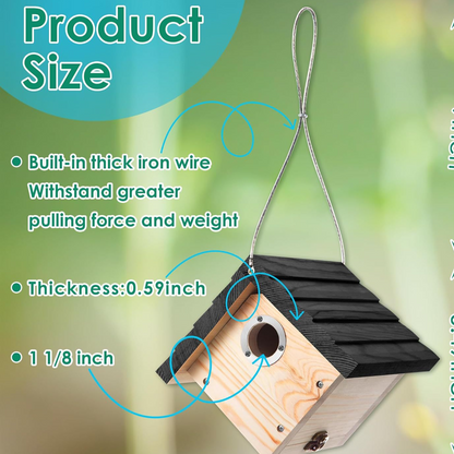 Hanging Wooden Bird Nest
