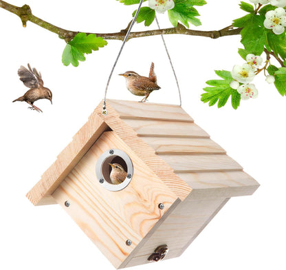 Hanging Wooden Bird Nest
