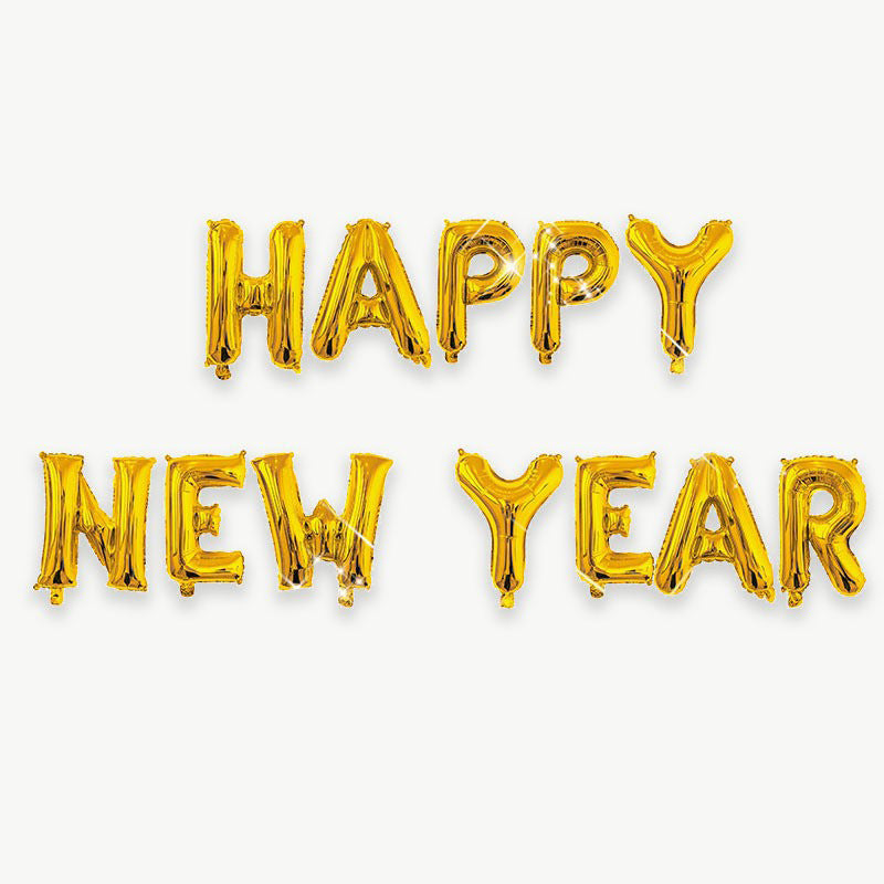 Happy New Year 2026 Letter Aluminum Membrane Balloon