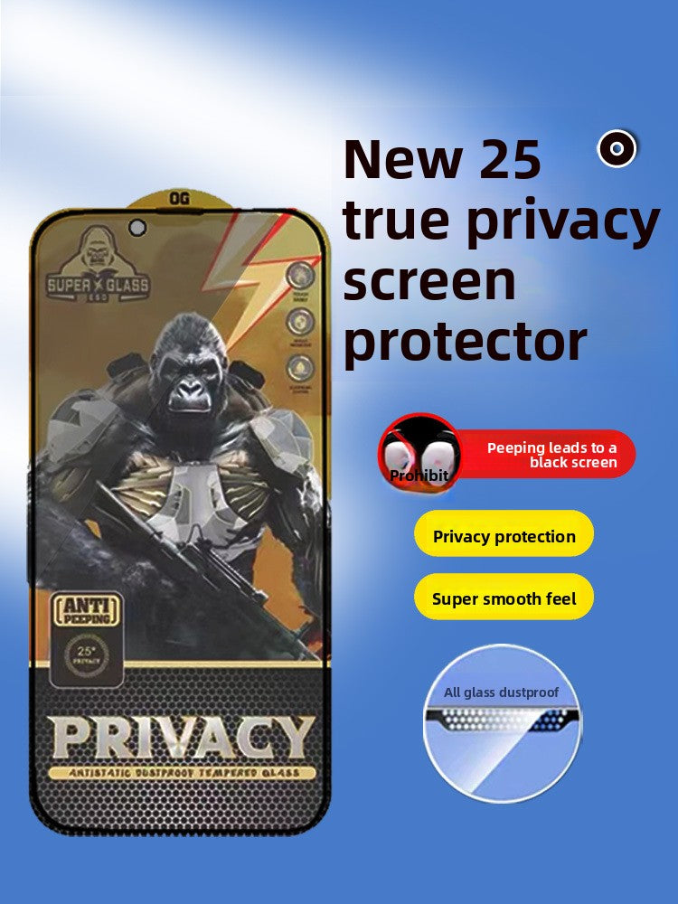 Hard-edged tempered glass screen protector