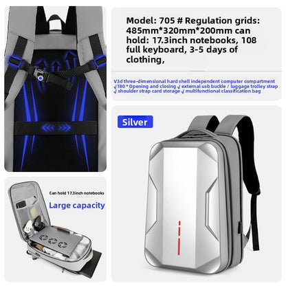 Hard Shell Laptop Backpack with Keyboard Compartment