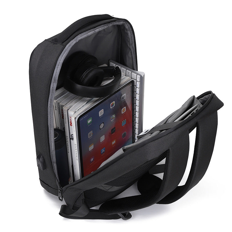 Hard Shell Laptop Backpack with Reflective Strips