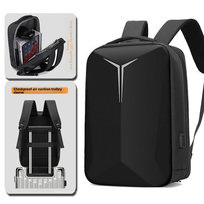 Hard Shell Laptop Backpack with Reflective Strips