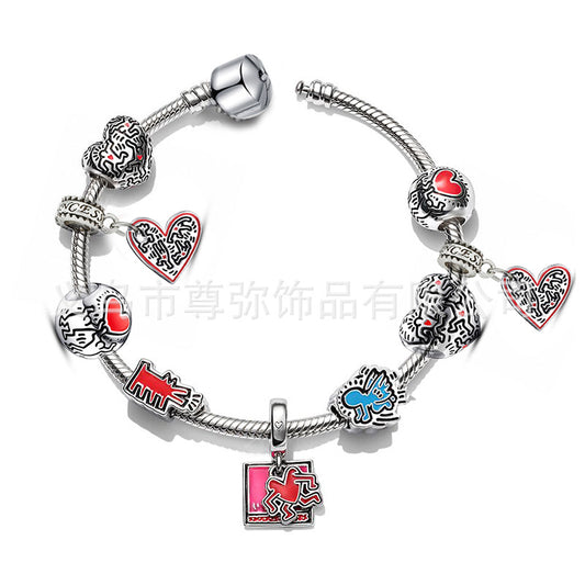 Harlin Dancing Figure Charming Bead Pendant