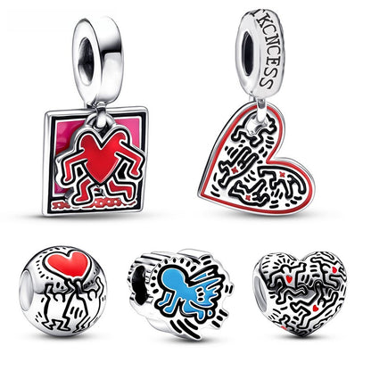 Harlin Dancing Figure Charming Bead Pendant