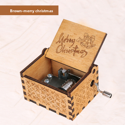 Harry Potter Hand-Cranked Wooden Music Box