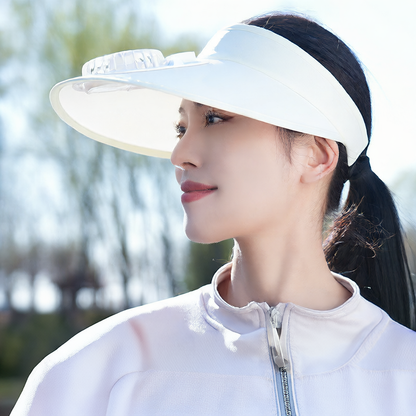 Hat with a fan