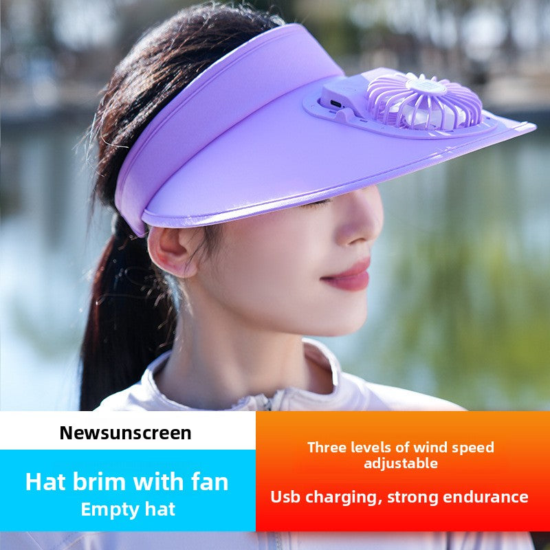 Hat with a fan