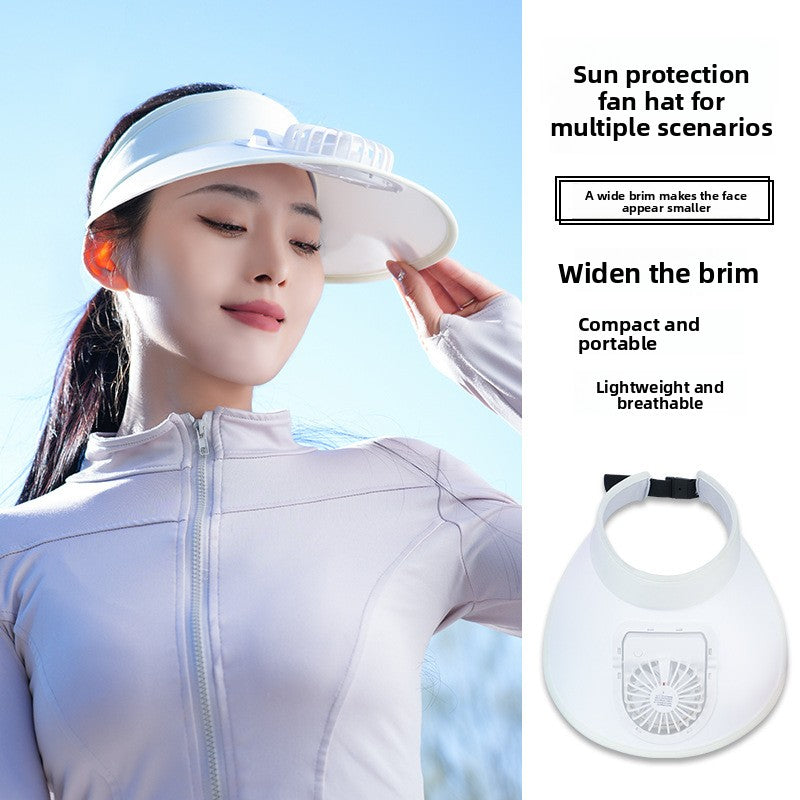 Hat with a fan