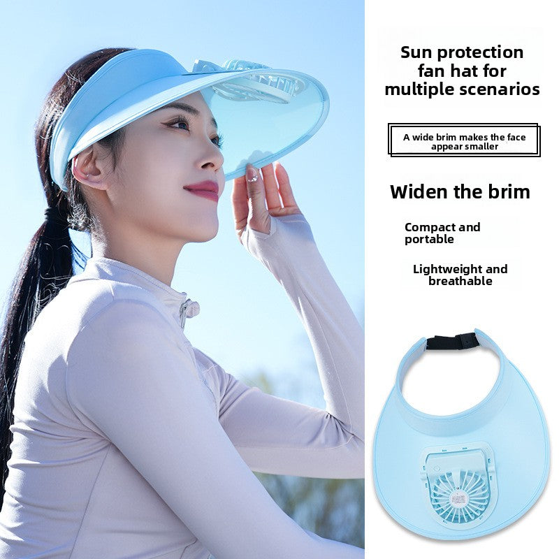 Hat with a fan