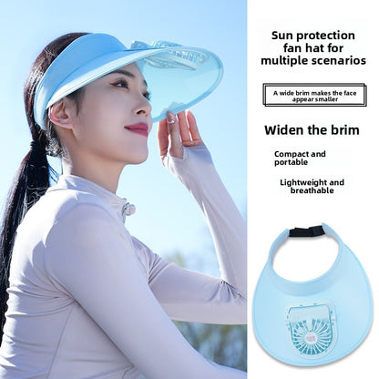 Hat with a fan