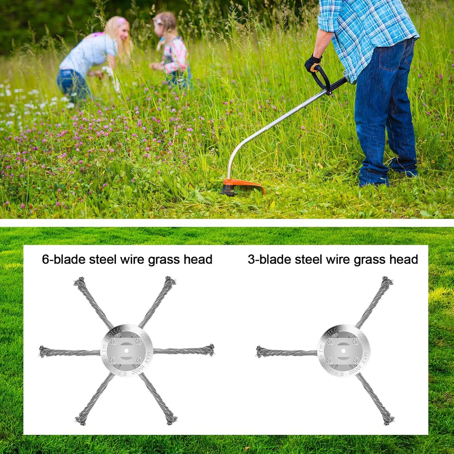 Hay head cutting and brush cutting machine parts