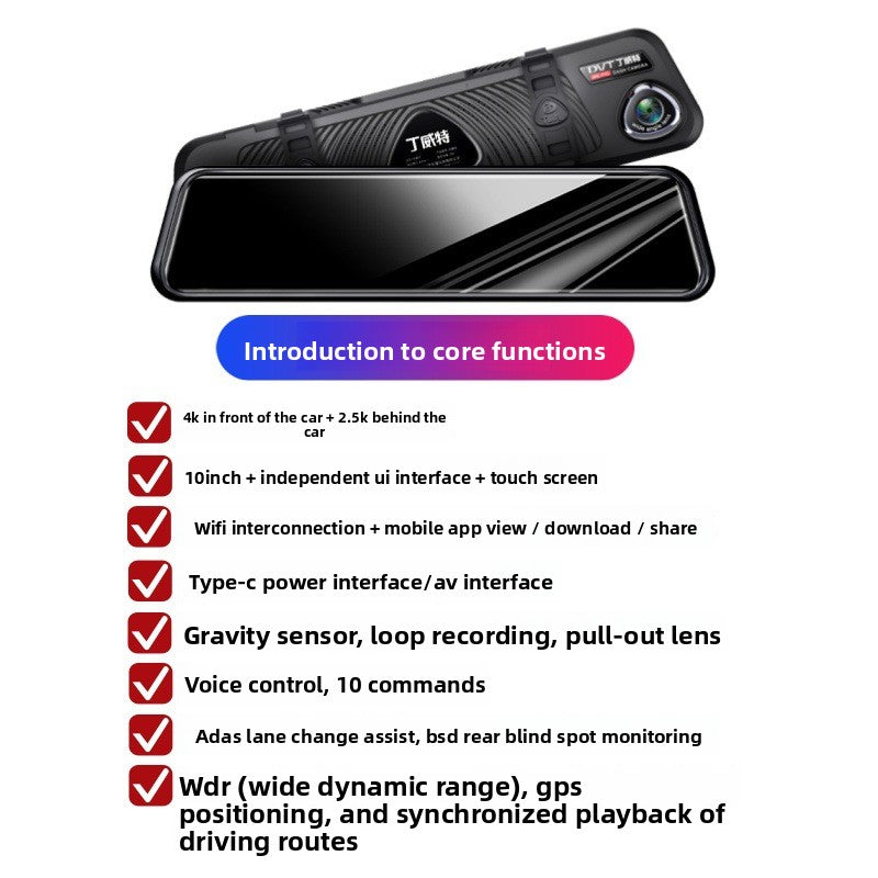 HD Dual Camera Car DVR Recorder