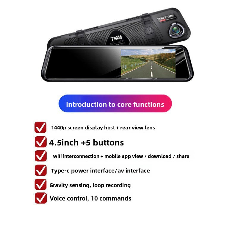 HD Dual Camera Car DVR Recorder