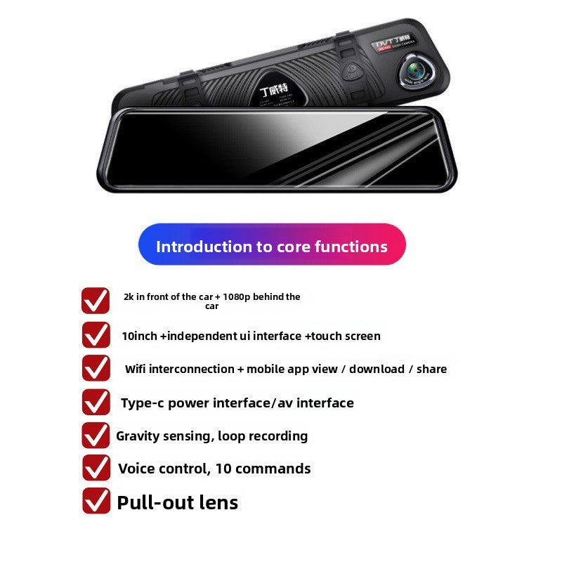 HD Dual Camera Car DVR Recorder