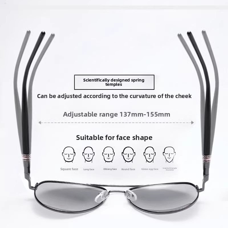 HD Polarized Photochromic Sunglasses for Driving and Outdoor Activities